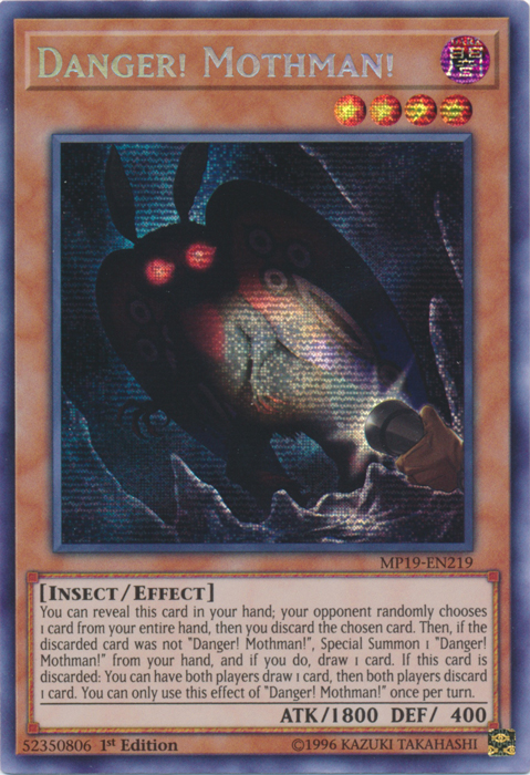 Danger! Mothman! [MP19-EN219] Prismatic Secret Rare | Exor Games Dartmouth