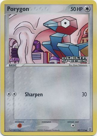 Porygon (80/113) (Stamped) [EX: Delta Species] | Exor Games Dartmouth