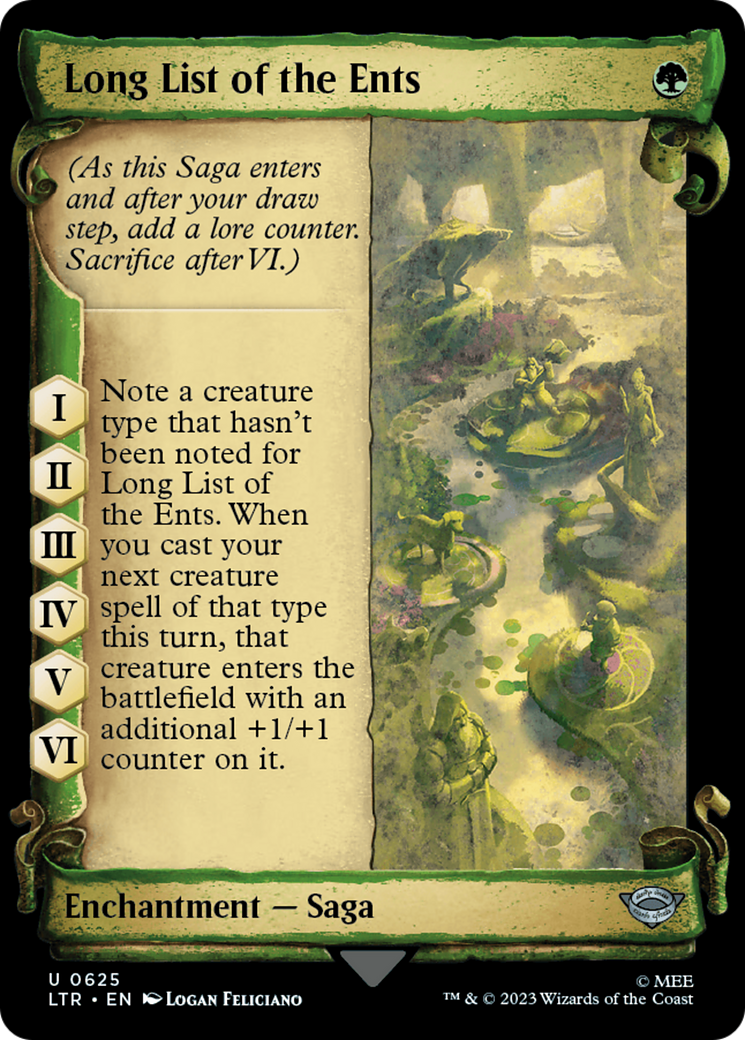 Long List of the Ents [The Lord of the Rings: Tales of Middle-Earth Showcase Scrolls] | Exor Games Dartmouth