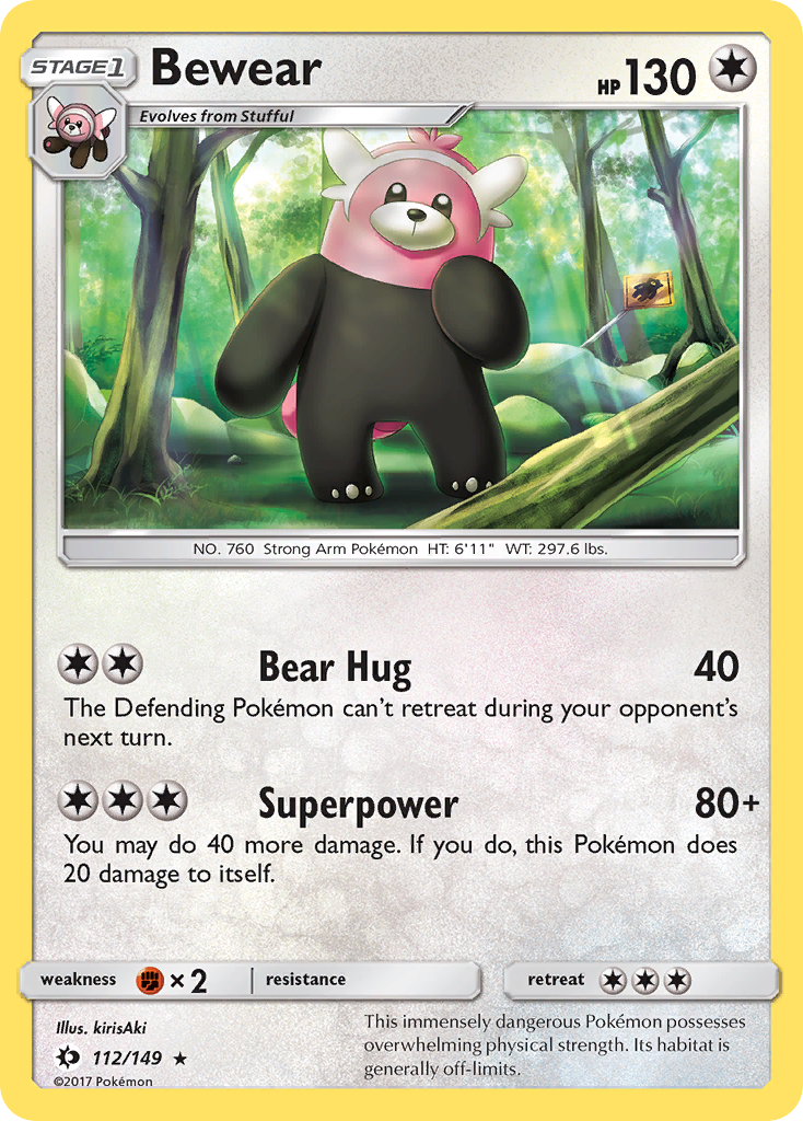 Bewear (112/149) [Sun & Moon: Base Set] | Exor Games Dartmouth