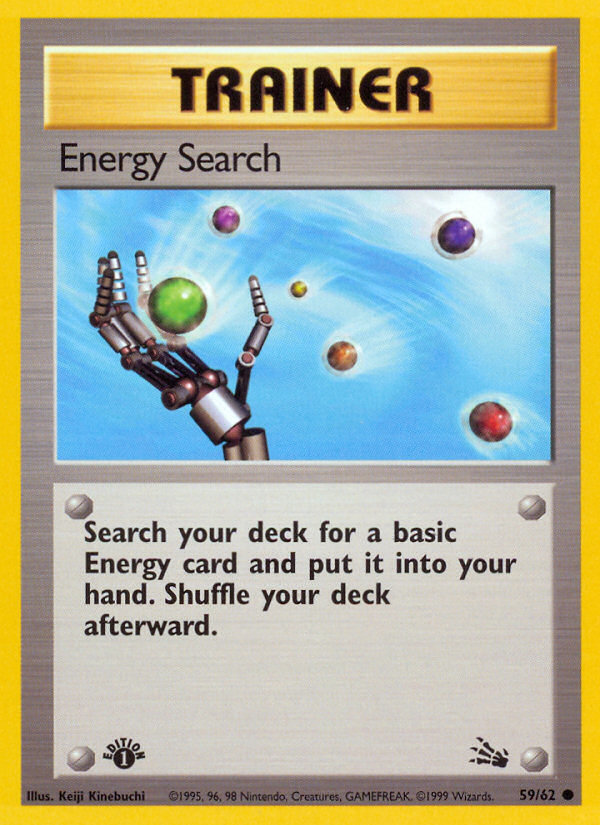 Energy Search (59/62) [Fossil 1st Edition] | Exor Games Dartmouth