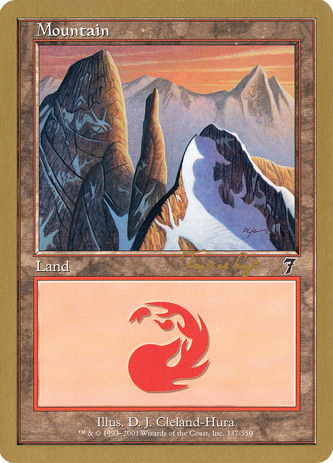 Mountain (337) (Tom van de Logt) [World Championship Decks 2001] | Exor Games Dartmouth