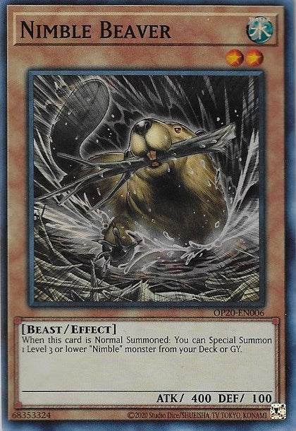 Nimble Beaver [OP20-EN006] Super Rare | Exor Games Dartmouth