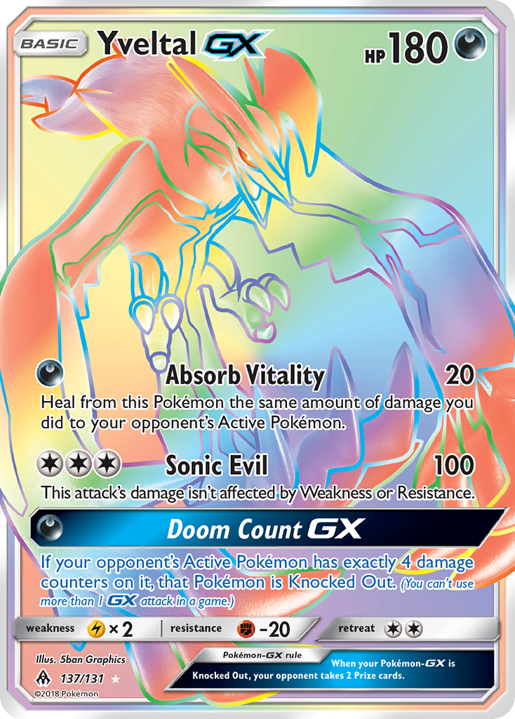 Yveltal GX (137/131) [Sun & Moon: Forbidden Light] | Exor Games Dartmouth