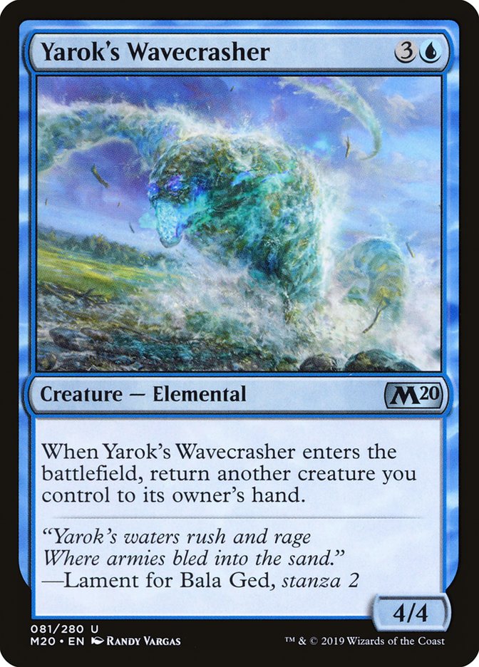 Yarok's Wavecrasher [Core Set 2020] | Exor Games Dartmouth