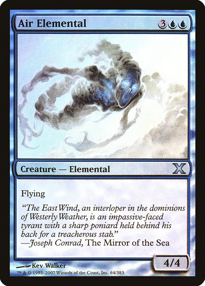 Air Elemental (Premium Foil) [Tenth Edition] | Exor Games Dartmouth