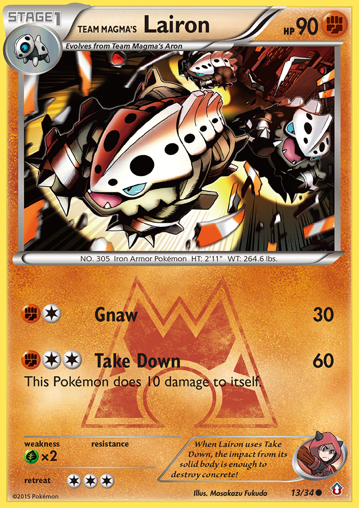 Team Magma's Lairon (13/34) [XY: Double Crisis] | Exor Games Dartmouth