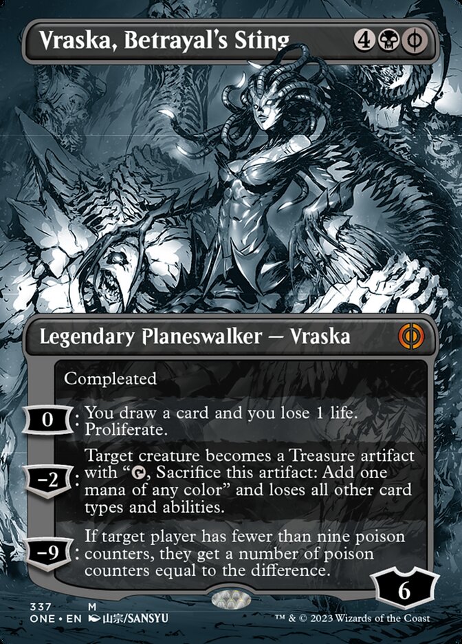 Vraska, Betrayal's Sting (Borderless Manga) [Phyrexia: All Will Be One] | Exor Games Dartmouth