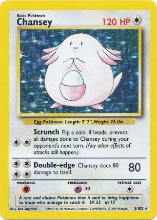 Chansey (3/102) [Base Set Unlimited] | Exor Games Dartmouth