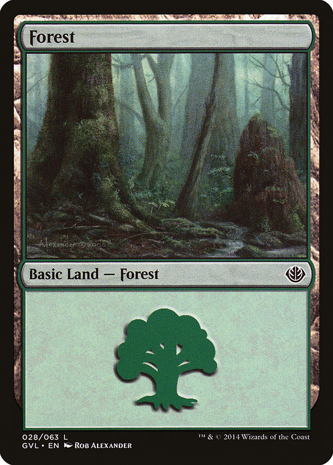 Forest (28) (Garruk vs. Liliana) [Duel Decks Anthology] | Exor Games Dartmouth