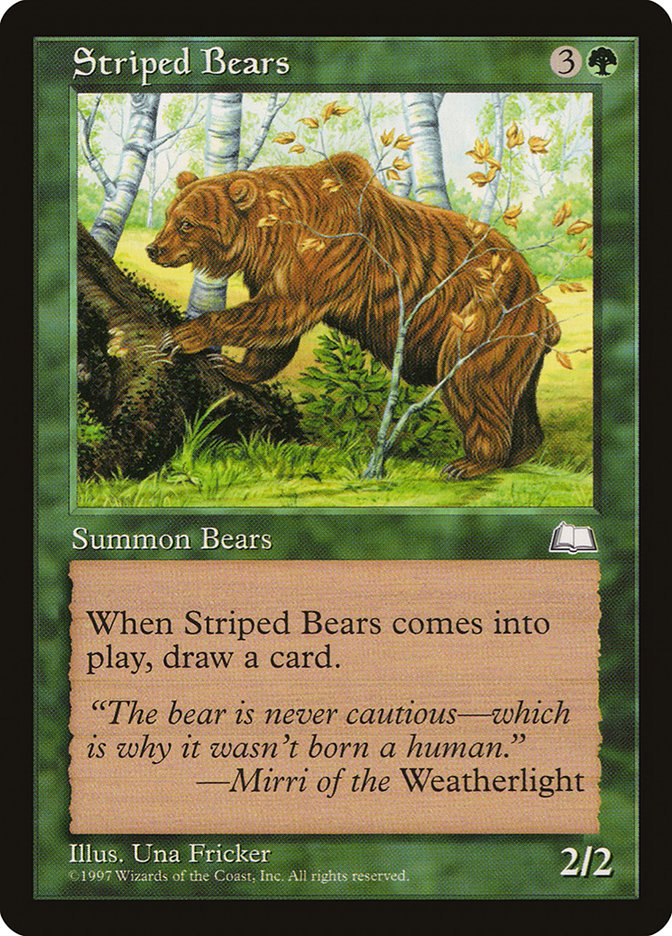 Striped Bears [Weatherlight] | Exor Games Dartmouth