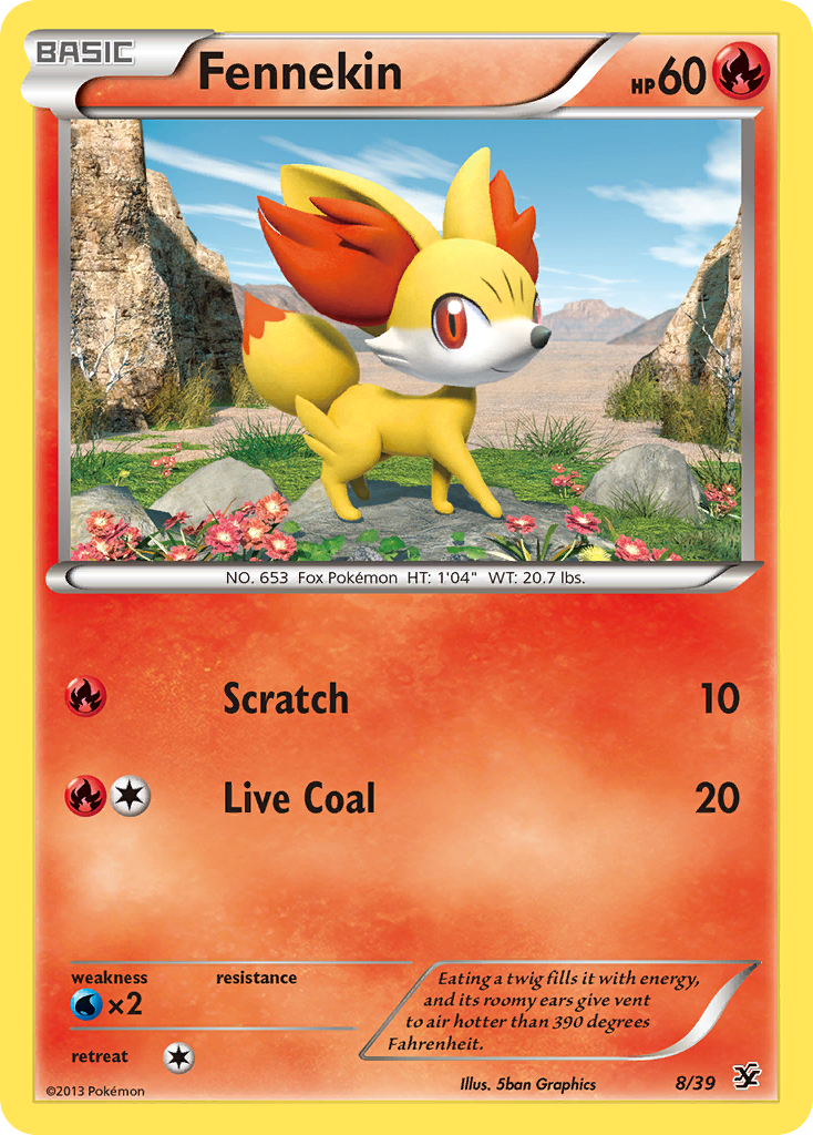 Fennekin (8/39) [XY: Kalos Starter Set] | Exor Games Dartmouth