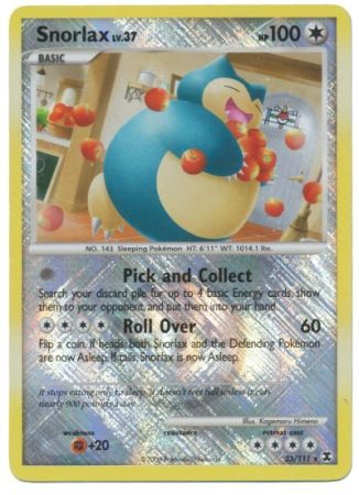 Snorlax (33/111) (League Promo) [Platinum: Rising Rivals] | Exor Games Dartmouth