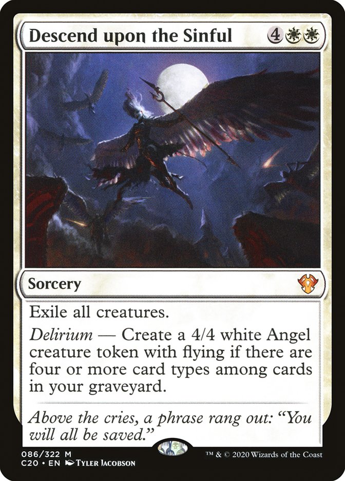 Descend upon the Sinful [Commander 2020] | Exor Games Dartmouth
