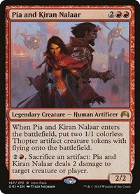 Pia and Kiran Nalaar [Magic Origins Promos] | Exor Games Dartmouth