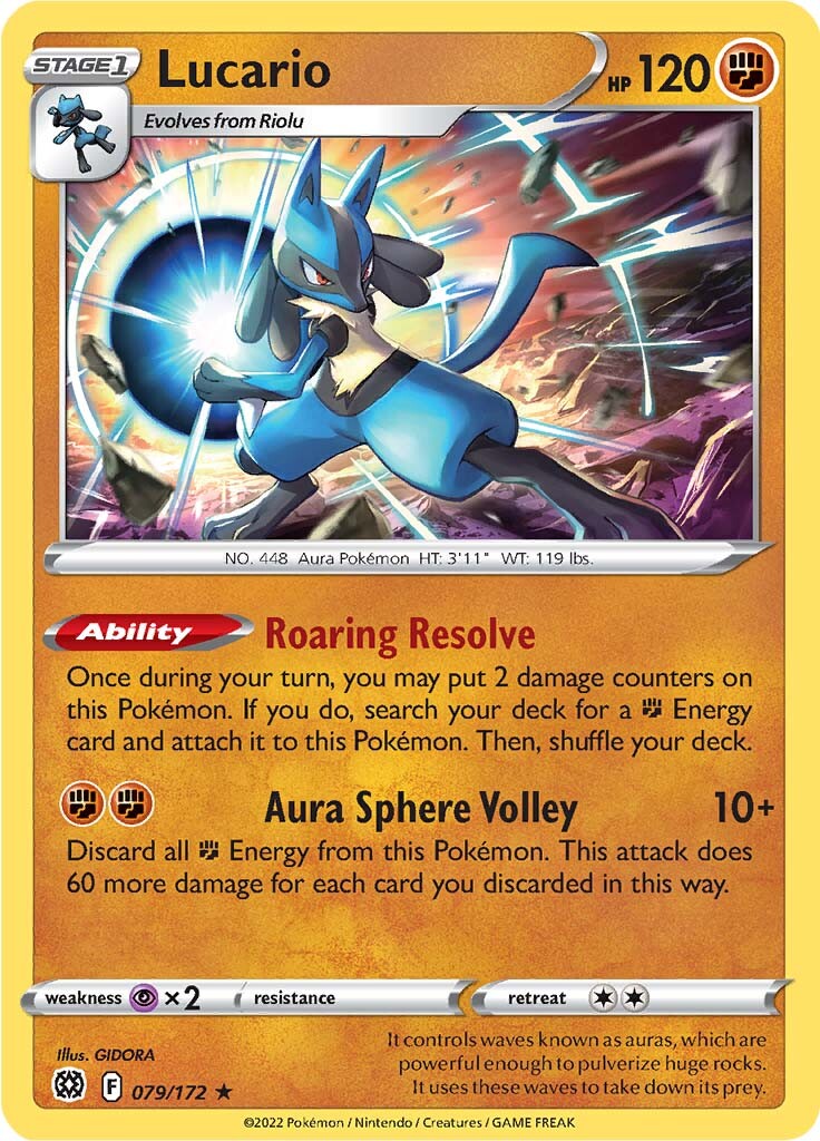 Lucario (079/172) (Theme Deck Exclusive) [Sword & Shield: Brilliant Stars] | Exor Games Dartmouth