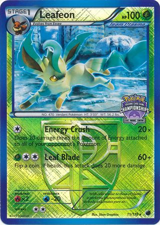 Leafeon (11/116) (States Championship Promo) [Black & White: Plasma Freeze] | Exor Games Dartmouth