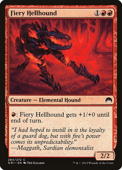 Fiery Hellhound [Magic Origins] | Exor Games Dartmouth