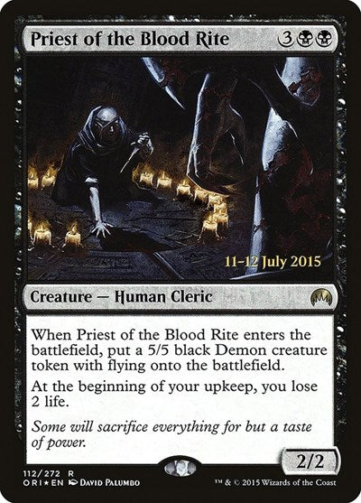 Priest of the Blood Rite [Magic Origins Promos] | Exor Games Dartmouth