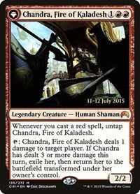 Chandra, Fire of Kaladesh // Chandra, Roaring Flame [Magic Origins Promos] | Exor Games Dartmouth