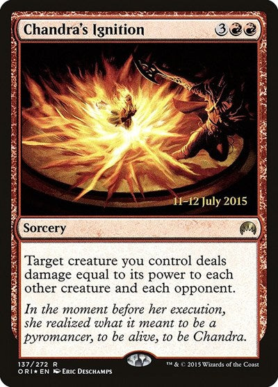 Chandra's Ignition [Magic Origins Promos] | Exor Games Dartmouth