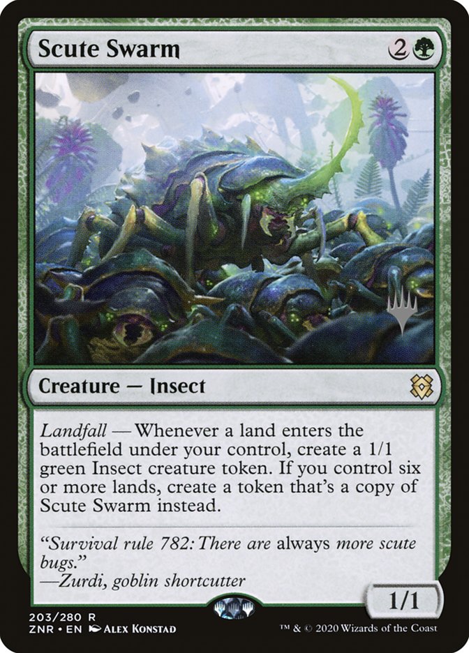 Scute Swarm (Promo Pack) [Zendikar Rising Promos] | Exor Games Dartmouth