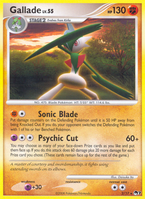 Gallade (2/17) [POP Series 7] | Exor Games Dartmouth