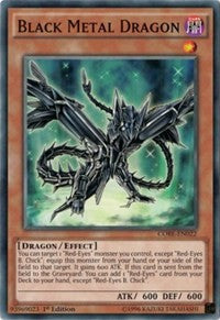 Black Metal Dragon [CORE-EN022] Common | Exor Games Dartmouth
