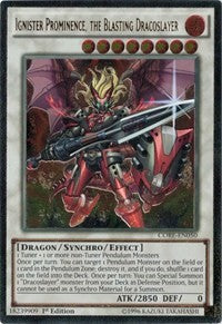 Ignister Prominence, the Blasting Dracoslayer (UTR) [CORE-EN050] Ultimate Rare | Exor Games Dartmouth