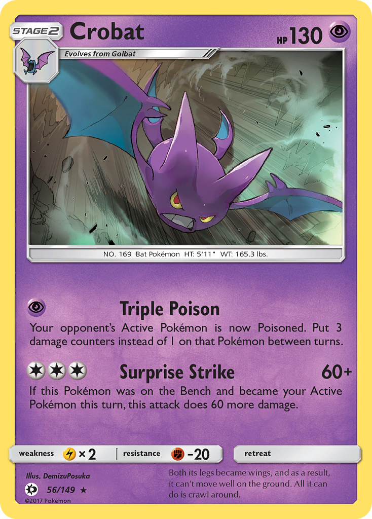 Crobat (56/149) [Sun & Moon: Base Set] | Exor Games Dartmouth