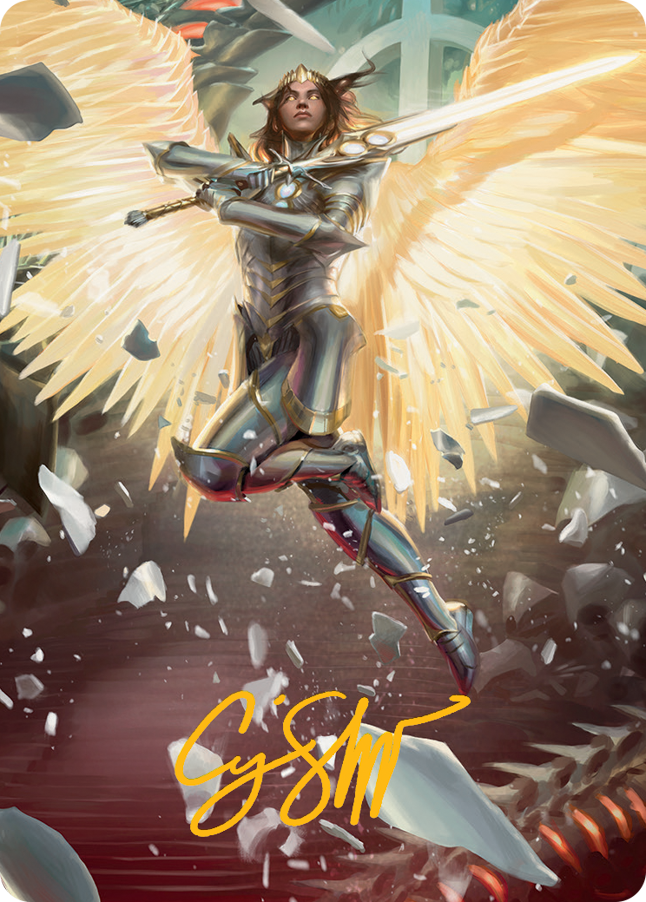 Archangel Elspeth Art Card (Gold-Stamped Signature) [March of the Machine Art Series] | Exor Games Dartmouth