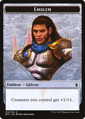 Gideon, Ally of Zendikar Emblem [Battle for Zendikar Tokens] | Exor Games Dartmouth