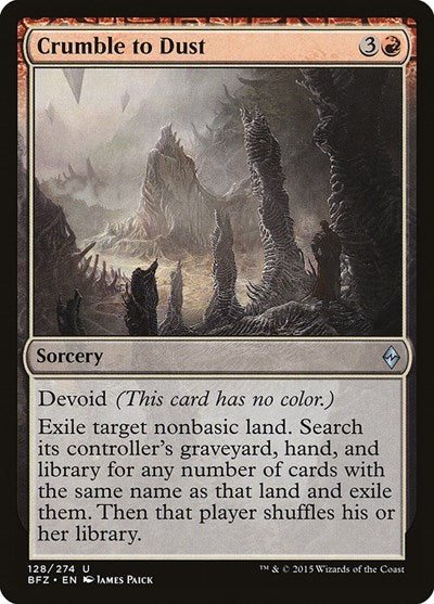 Crumble to Dust [Battle for Zendikar] | Exor Games Dartmouth