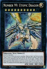 Number 99: Utopic Dragon [MP15-EN190] Secret Rare | Exor Games Dartmouth