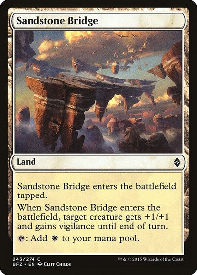 Sandstone Bridge [Battle for Zendikar] | Exor Games Dartmouth