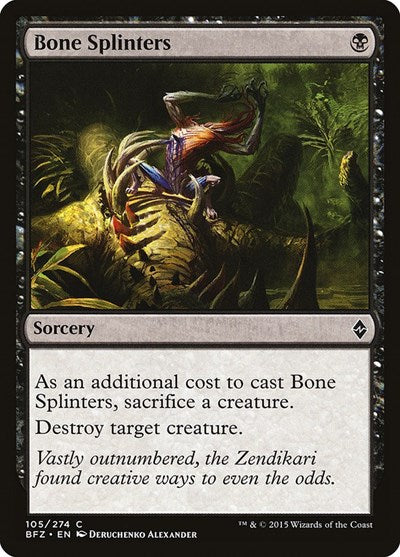 Bone Splinters [Battle for Zendikar] | Exor Games Dartmouth