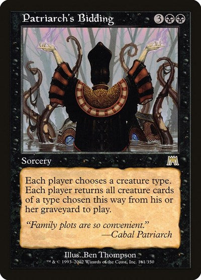 Patriarch's Bidding [Onslaught] | Exor Games Dartmouth