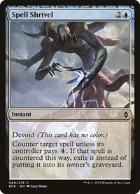 Spell Shrivel [Battle for Zendikar] | Exor Games Dartmouth