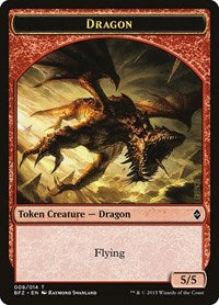 Dragon [Battle for Zendikar Tokens] | Exor Games Dartmouth