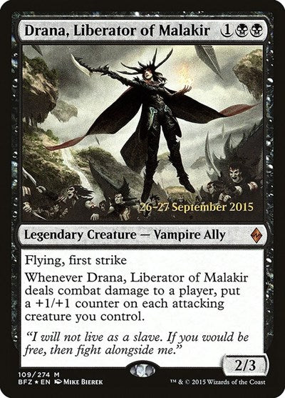 Drana, Liberator of Malakir [Battle for Zendikar Promos] | Exor Games Dartmouth