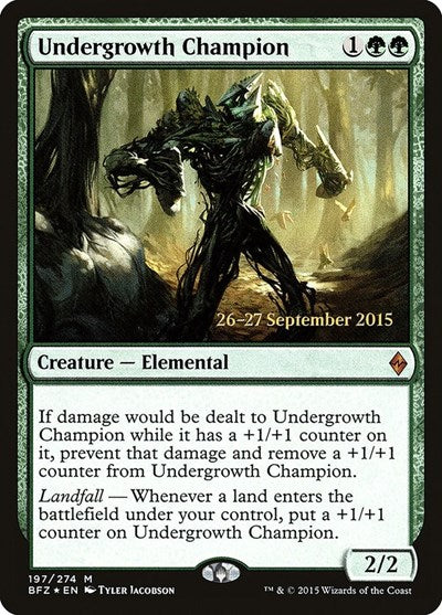 Undergrowth Champion [Battle for Zendikar Promos] | Exor Games Dartmouth