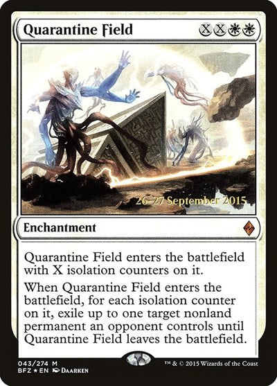 Quarantine Field [Battle for Zendikar Promos] | Exor Games Dartmouth