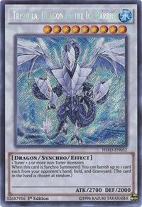 Trishula, Dragon of the Ice Barrier [HSRD-EN052] Secret Rare | Exor Games Dartmouth