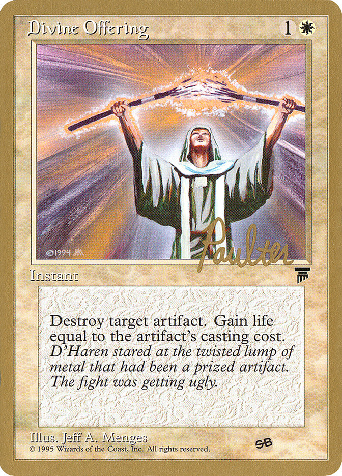 Divine Offering (Preston Poulter) (SB) [Pro Tour Collector Set] | Exor Games Dartmouth
