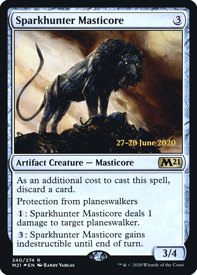 Sparkhunter Masticore  [Core Set 2021 Prerelease Promos] | Exor Games Dartmouth