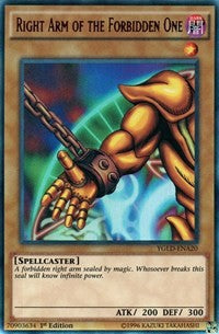 Right Arm of the Forbidden One (A) [YGLD-ENA20] Ultra Rare | Exor Games Dartmouth