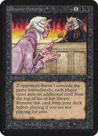 Demonic Attorney [Limited Edition Alpha] | Exor Games Dartmouth