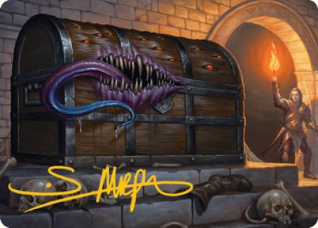 Mimic Art Card (Gold-Stamped Signature) [Dungeons & Dragons: Adventures in the Forgotten Realms Art Series] | Exor Games Dartmouth