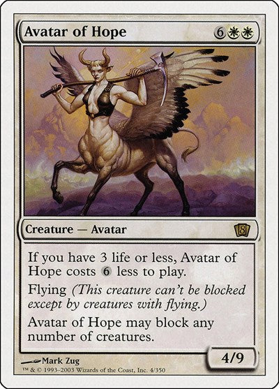 Avatar of Hope [Eighth Edition] | Exor Games Dartmouth