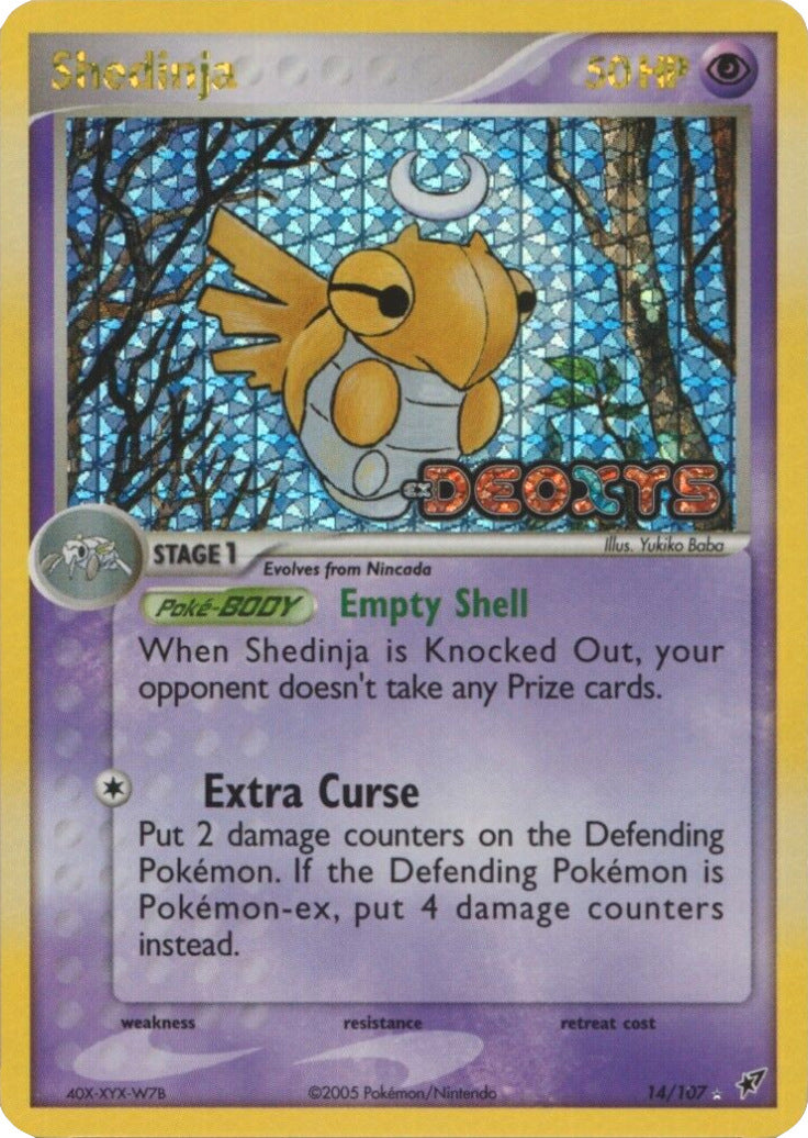 Shedinja (14/107) (Stamped) [EX: Deoxys] | Exor Games Dartmouth